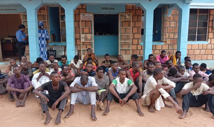 Girls among 49 arrested suspects of Yola’s notorious Shila Boys robbery gangs