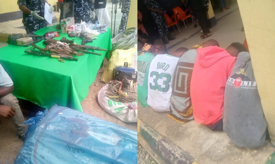 Police parade suspected criminals, recover guns, charms in Abia